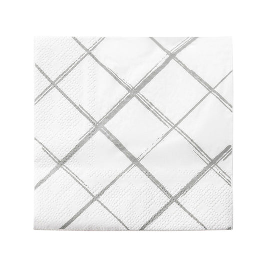 Diamond Design Paper Cocktail Napkins – 2-Ply, 5" x 5"