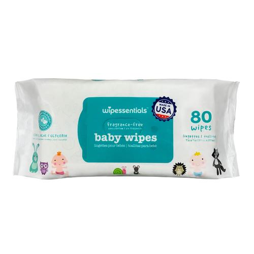 Wipessential Wipes Unscented 12 Packs (80 Wipes Per Package) - Paper Supplies Plus