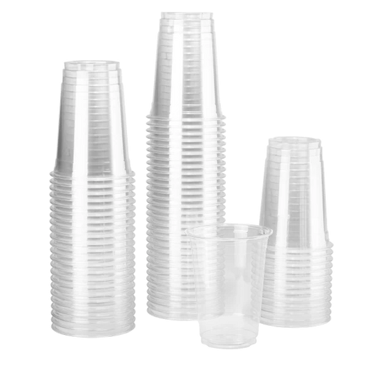 10 oz PET Plastic Cold Cups – Clear, 78mm Rim (1,000 ct)