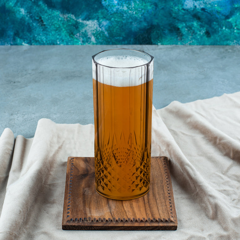 14 oz. Clear Crystal Cut High Ball Plastic Glasses